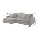 Ver imagem 5 de Sofá Zen Linho 02 Módulos 120 Cm B25 Meu Sofá Online A230 Linho Cinza