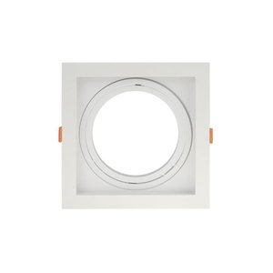 Spot de Embutir Recuado Taschibra Conecta para Lâmpada AR111 Quadrado Branco