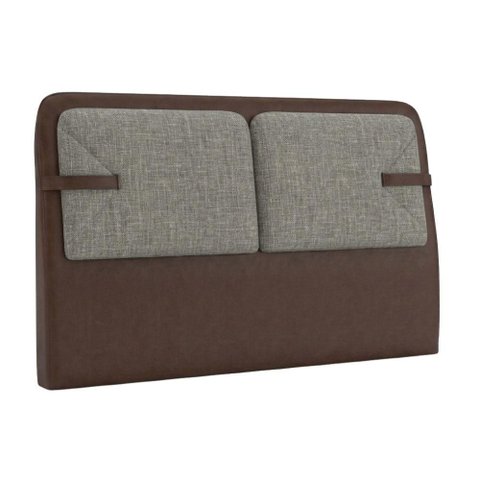 Cabeceira Casal 140 cm Malu com Frame Linho Tca 208 Corino Tcs 721 Peer