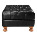 Ver imagem 6 de Conjunto Sofá Luis Xv 2 Lugares + Puff Capitonê Chesterfield - Couríssimo Preto