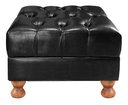 Ver imagem 6 de Conjunto Sofá Luis Xv 2 Lugares + Puff Capitonê Chesterfield - Couríssimo Preto