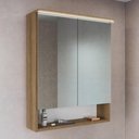 Ver imagem 1 de Espelheira de Banheiro com LED 2 Portas e Nicho 60cm Multimóveis Crpro-EPL007 Mel