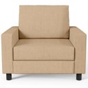 Ver imagem 4 de Kit 02 Poltronas Malta Linho Bege Escuro