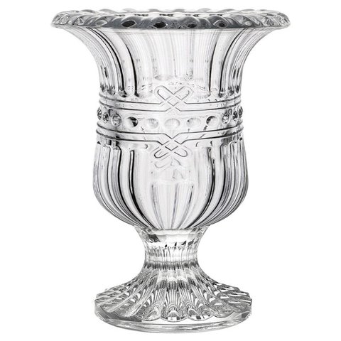 Vaso com Pé L'hermitage Chevalier Transparente 26683