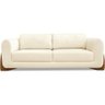 Sofa Jolie 2 Lugares 160cm Pes Boomerang Linho 211 Perola Ezz Perola - 4