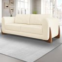 Ver imagem 1 de Sofa Jolie 2 Lugares 160cm Pes Boomerang Linho 211 Perola Ezz Perola