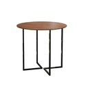Ver imagem 3 de Mesa Redonda 80x80cm com 4 Cadeiras Estofado Preto Estela Mdf e Aço para Sala de Jantar