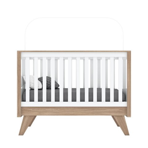 Berço Mini Cama Henn Confete I23-190 Branco/Jequitibá HP SE