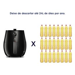 Fritadeira Elétrica Airfryer Electrolux Efficient 3,2l Eaf10 Preta por Rita Lobo 127v - 6