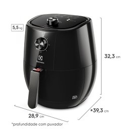 Fritadeira Elétrica Airfryer Electrolux Efficient 3,2l Eaf10 Preta por Rita Lobo 127v - 9