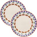 Ver imagem 1 de Jogo Pratos Raso Jantar 6pçs 6 Pessoas Jardim Cerejas 26cm