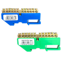 Ver imagem 1 de Kit Barramento 1 Neutro 1 Terra 12 Furos Trilho Din