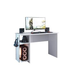Jogo de Quarto Gamer com Mesa para Computador e Estante Branco - Fdecor - 4