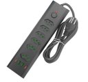 Ver imagem 1 de Filtro de Linha 6 Tomadas 10A 20A Dps Extensão Elétrica Bivolt Regua com 4 USB, Tipo C 2500W