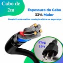Ver imagem 7 de Filtro de Linha 6 Tomadas 10A 20A Dps Extensão Elétrica Bivolt Regua com 4 USB, Tipo C 2500W