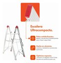 Ver imagem 3 de Escada Dobrável Ultracompacta de Alumínio com 6 Degraus
