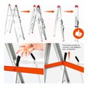 Ver imagem 4 de Escada Dobrável Ultracompacta de Alumínio com 6 Degraus