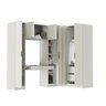 Guarda-Roupa Modulado de Canto Obliquo 6 Peças 7 Portas Orion CabeCasa MadeiraOriginals - 7