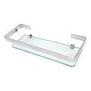 Ver imagem 2 de Porta Shampoo Th Shop para Banheiro Aluminio Polido Macico com Base em Vidro Lapidado 35cm Marini