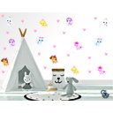 Ver imagem 1 de Adesivo de Parede Infantil Cachorrinhas Miniaturas