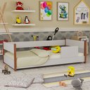 Ver imagem 6 de Cama Infantil Serena com Colchão + Estrutura Firme e Resistente Branco/mel