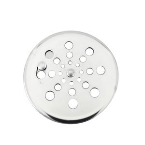 Tampa Ralo Grelha Redonda 10x10cm Inox Função Abre/fecha Cor:cromado Del Metais