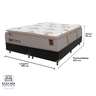 Cama Box Preto e Colchão King Ritz Resort Pillow High Tech Sealy - 3