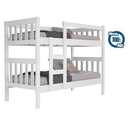 Ver imagem 5 de Beliche Infantil Juvenil Mdf Branco com Grade de Segurança