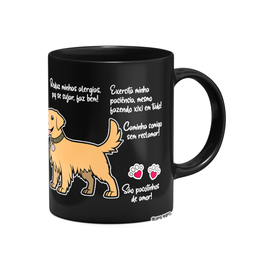 Caneca Dog - Meu Golden, Melhor Pessoa! - Preta - 3
