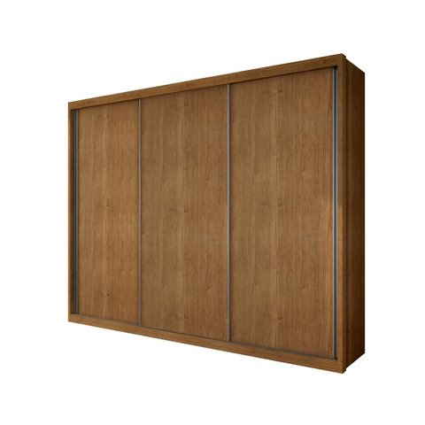 Guarda Roupa Casal 3 Portas 6 Gavetas - Paradizzo Gold-Cumaru - Móveis Novo Horizonte