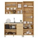 Ver imagem 5 de Cozinha Compacta 100 MDF 3 Peças com Cristaleira 190cm Aura Luciane Móveis