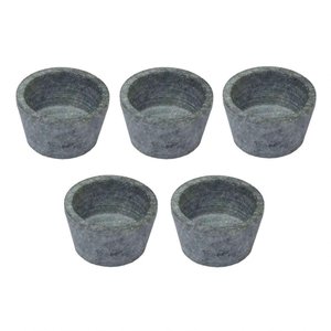 Kit 5 Mini Molheira Tigela Molho Petisco em Pedra Sabão 50ml