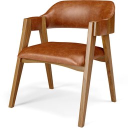 Mesa de Jantar Redonda Cora 120cm Off White M04 com 04 Cadeiras Living Suran Couríssimo Camel - Lyam - 12