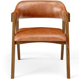 Mesa de Jantar Redonda Cora 120cm Off White M04 com 04 Cadeiras Living Suran Couríssimo Camel - Lyam - 6