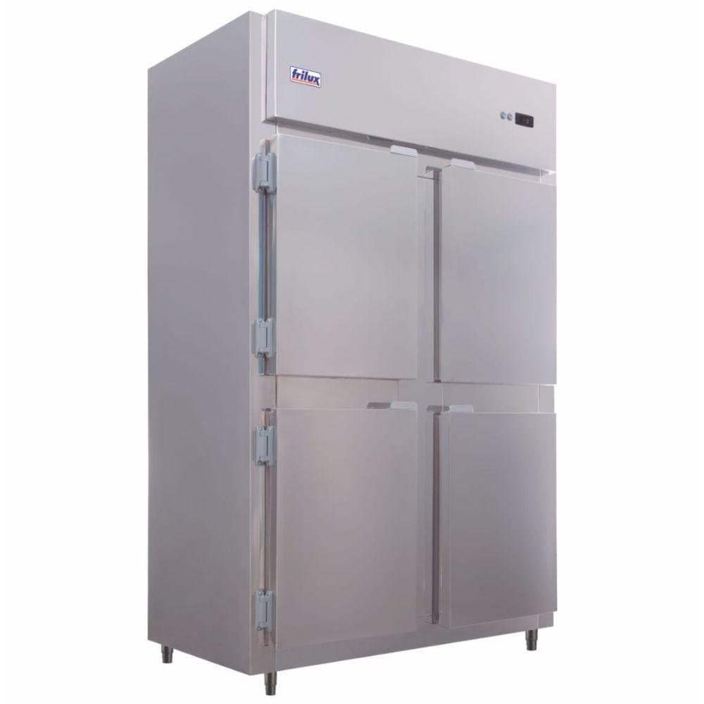 Mini Câmara Comercial Luxo 4 Portas Rf064 Frilux Mini Câmara 900 Litros Inox 220v