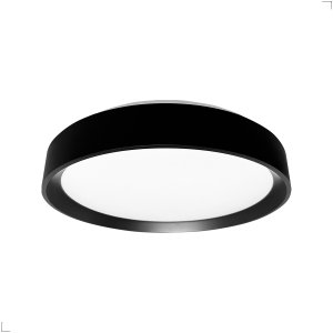 Plafon New Space Redondo Sobrepor Led Multicor 32w Ø38cm Preto Bivolt