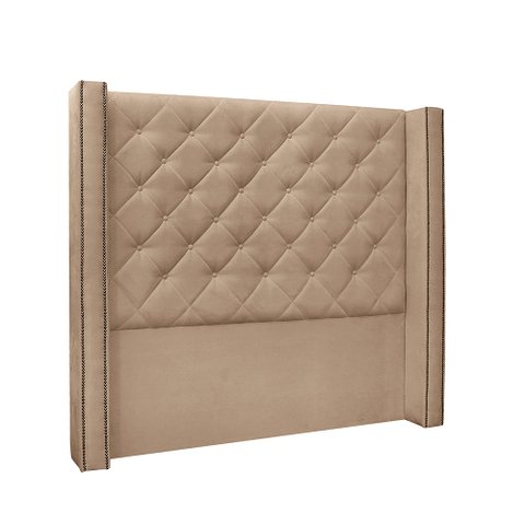 Cabeceira Cama Box Queen 160cm e Recamier Vicenza Suede S04 - D'Rossi Cinza
