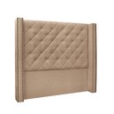 Ver imagem 1 de Cabeceira Cama Box Queen 160cm e Recamier Vicenza Suede S04 - D'Rossi Cinza