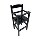 Ver imagem 2 de Cadeira de Papinha para Bebê com Trava Fixa em Madeira Maciça - Preto