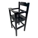 Ver imagem 1 de Cadeira de Papinha para Bebê com Trava Fixa em Madeira Maciça - Preto