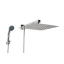 Ver imagem 1 de Ducha Inox 304 30x30 Cm C/ Desviador e Ducha de Mão em Abs