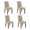 Kit 4 Cadeiras de Jantar 4256 Rustic/imperial Madesa Rustic/imperial - 1