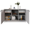 Ver imagem 4 de Armário Escritório 120cm X 45cm C/ 2 Portas 3 Prateleiras F5