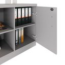 Ver imagem 5 de Armário Escritório 120cm X 45cm C/ 2 Portas 3 Prateleiras F5