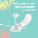 Ver imagem 3 de Ventilador Teto Silencioso Led Branco - Branco - 110/127v
