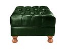 Ver imagem 4 de Kit Sofá Luis XV Chesterfield Namoradeira 2 Lugares + Puff - Couríssimo Verde