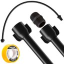 Ver imagem 1 de Engate Mangueira Flexível para Descarga 60cm X 1/2" Preto + Fita Veda Rosca