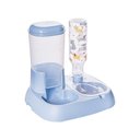 Ver imagem 1 de Comedouro e Bebedouro Automático com Garrafa 1L para Pets Cães e Gatos - Wp Connect Azul