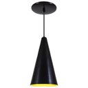 Ver imagem 1 de Luminaria Pendente Cone Preto