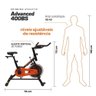 Bicicleta Spinning Residencial Athletic Advanced 400bs (125kg) - Conforto Ajustável e Treino Cardio - 2